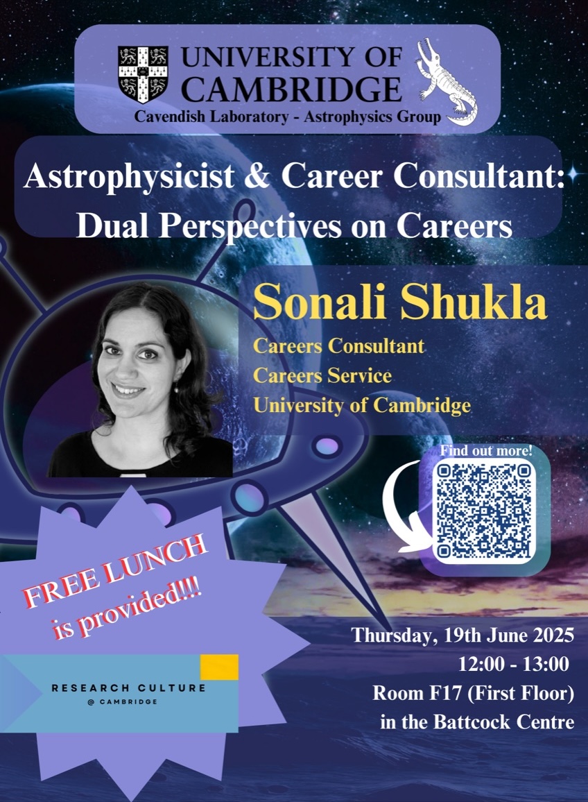 Poster for Astrophysicist and Career Consultant: Dual Perspectives on Careers