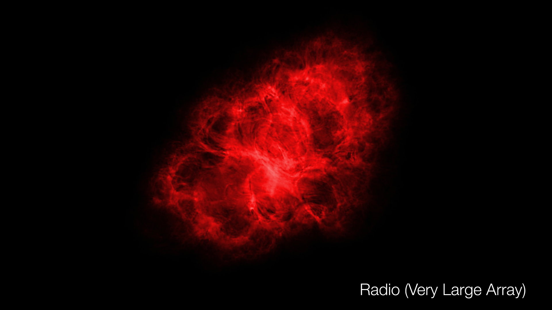 Radio image of the Crab Nebula