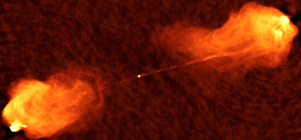 VLA radio image of Cygnus A